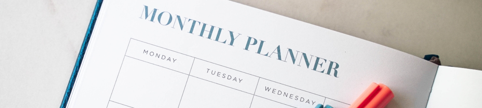 Monthly planner